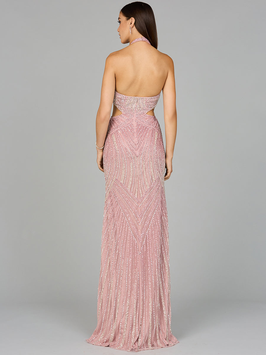 Prom Dresses Long Beaded Formal Fitted Prom Dress Cashmere