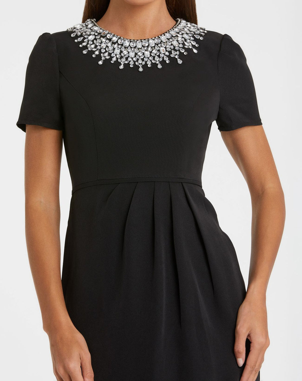 Jewel Midi Crepe Formal Sheath/Column Mac Duggal 9949606P