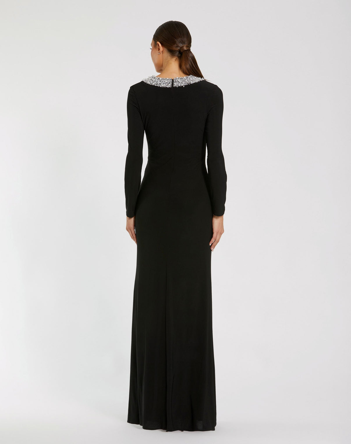 Jewel Floor-Length Jersey Evening Sheath/Column Mac Duggal 9949951P