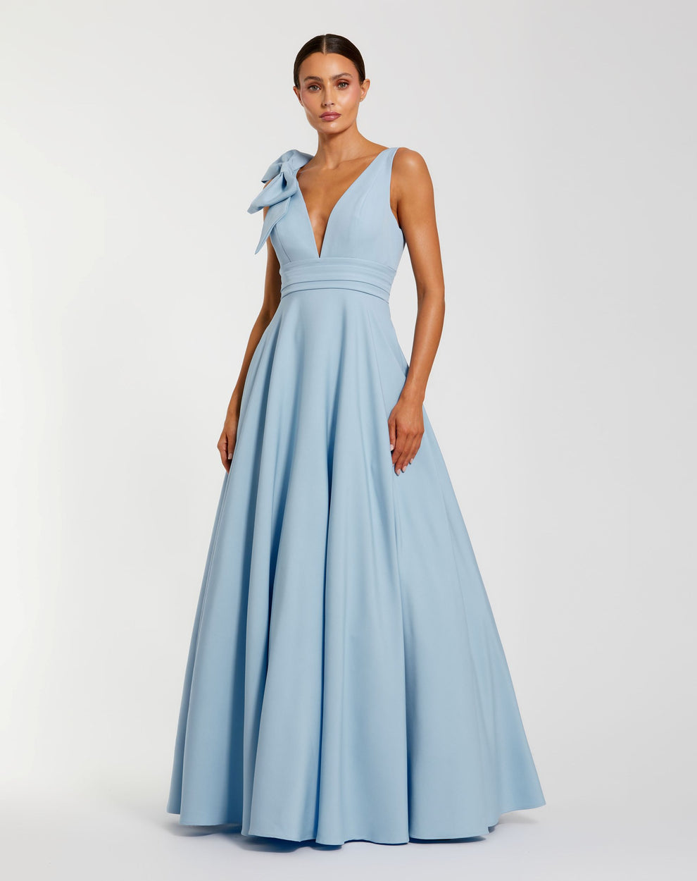 Prom Dresses Long Formal Ball Gown Prom Petite Dress Mac Duggal 9949972P Powder Blue