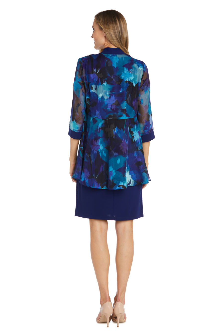 R&M Richards 9949 Printed Short Jacket Dress