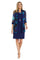 Mother of the Bride Dresses Printed Short Jacket Dress Royal