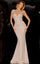 Prom Dresses Fitted Long Formal Prom Sequin Dress White/Pink