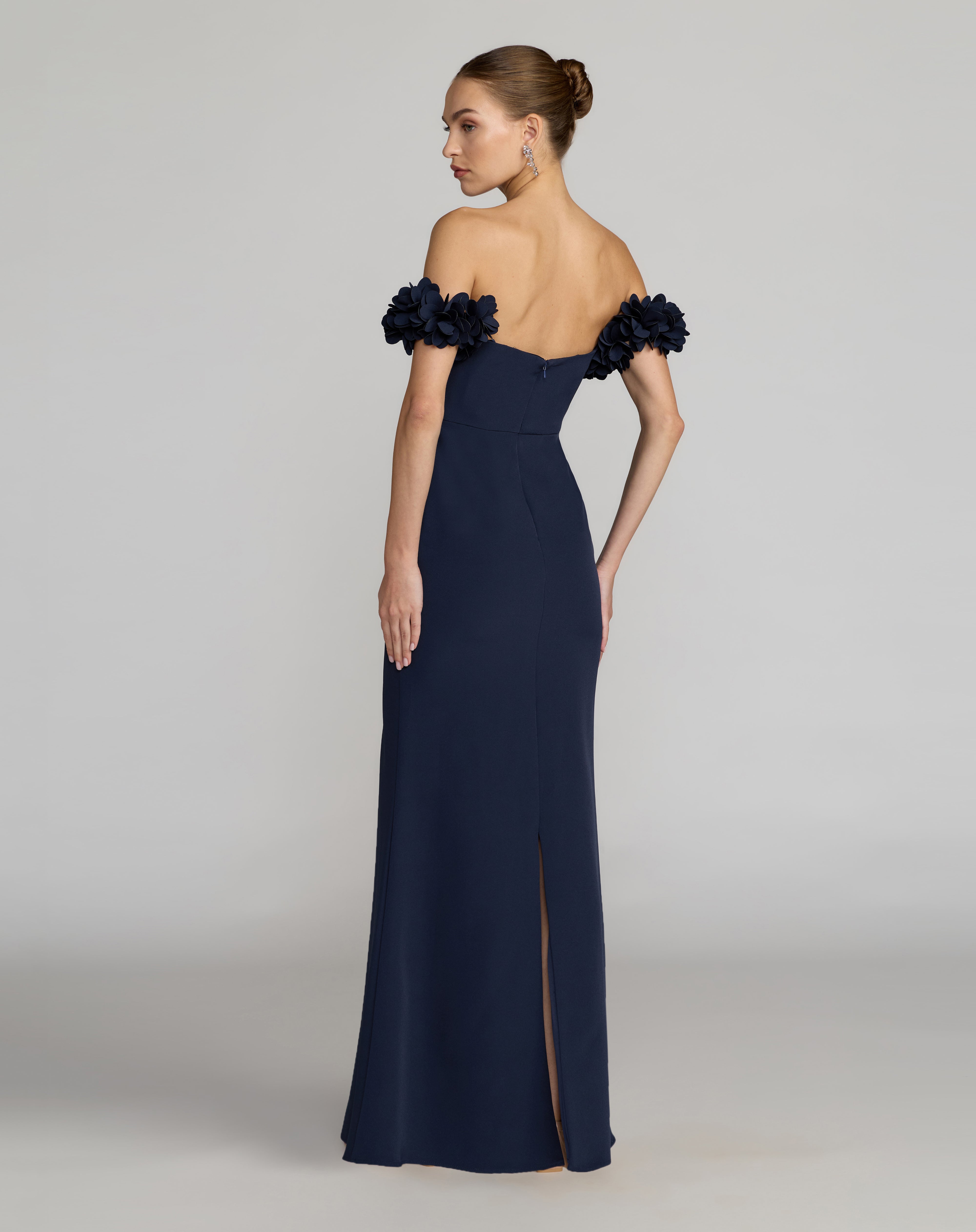 Midnight Sweetheart Off-the-Shoulder Floor-Length Formal Dress Mac Duggal 9956131P