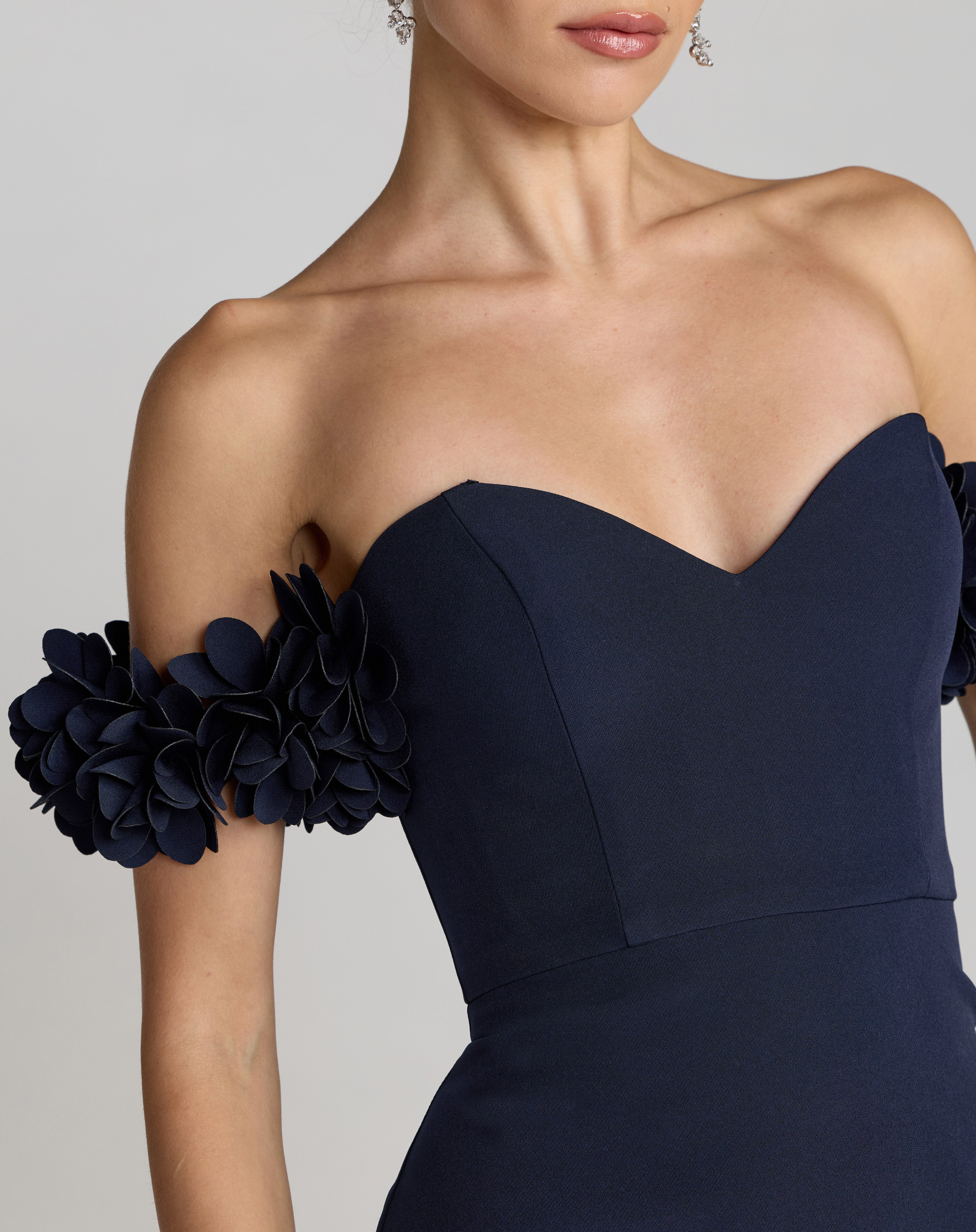 Midnight Sweetheart Off-the-Shoulder Floor-Length Formal Dress Mac Duggal 9956131P