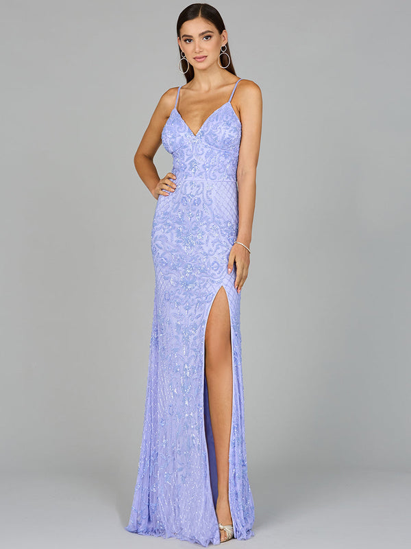 Lara Dresses 9961 Prom Long Formal Beaded Bodycon Evening Dress