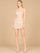 Homecoming Dresses Fitted Short Fringe Homecoming Dress Champagne/Silver