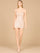 Homecoming Dresses Fitted Homecoming Short Sequin Mini Dress Nude