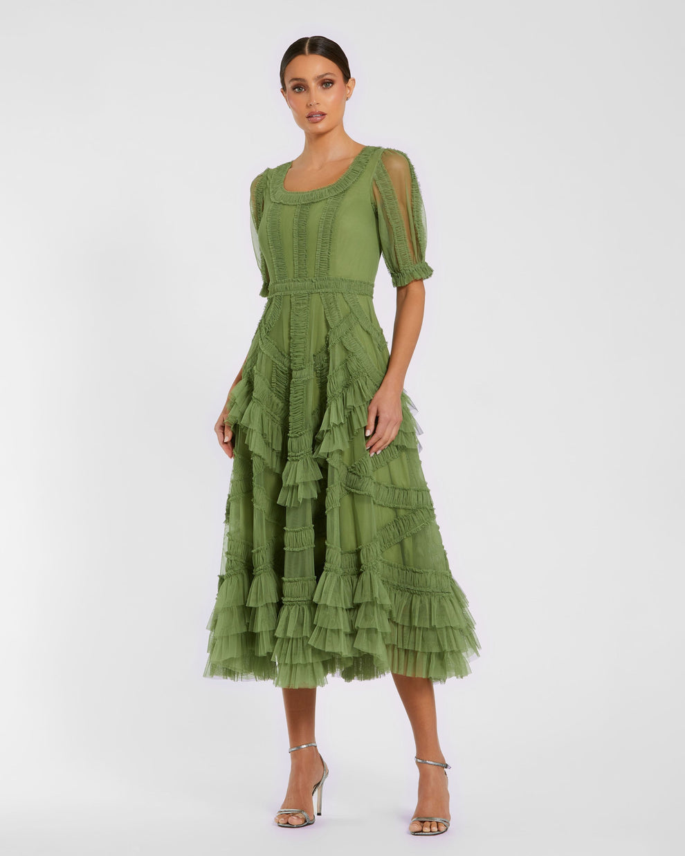 Scoop Midi Tulle Formal A-Line Mac Duggal 998248P
