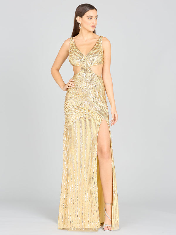 Lara Dresses 9982 Prom Long Formal Sequin Slit Dress