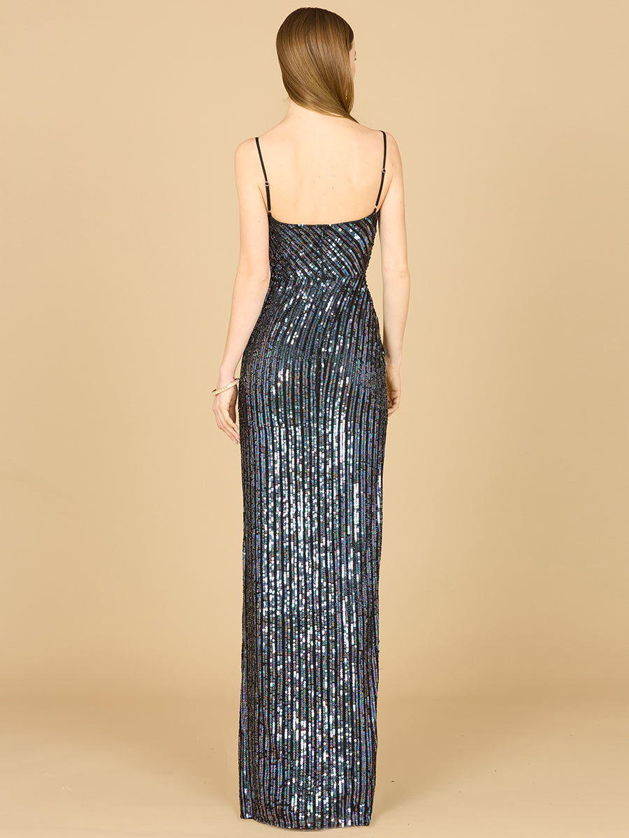 Prom Dresses Long Formal Fitted Sequin Prom Dress Black