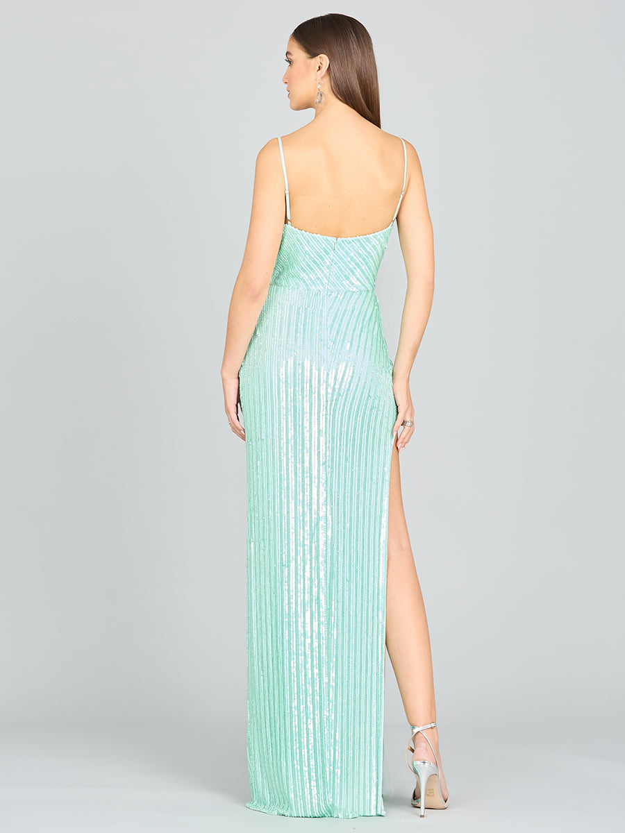 Prom Dresses Long Formal Fitted Sequin Prom Dress Mint