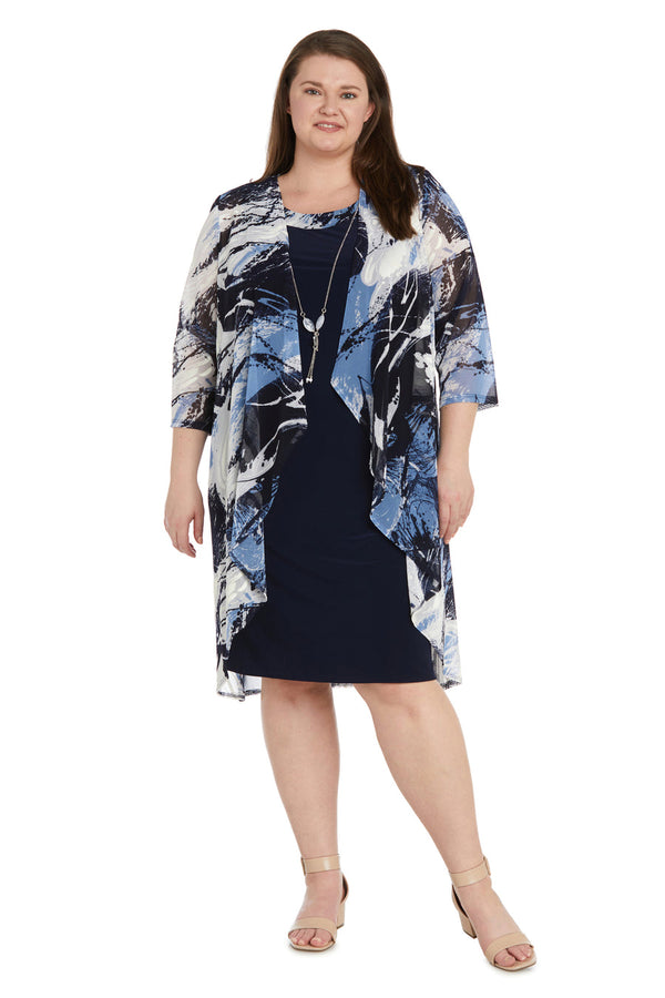 Short Plus Size Jacket Dress Mother of the Bride R&M Richards 9987W