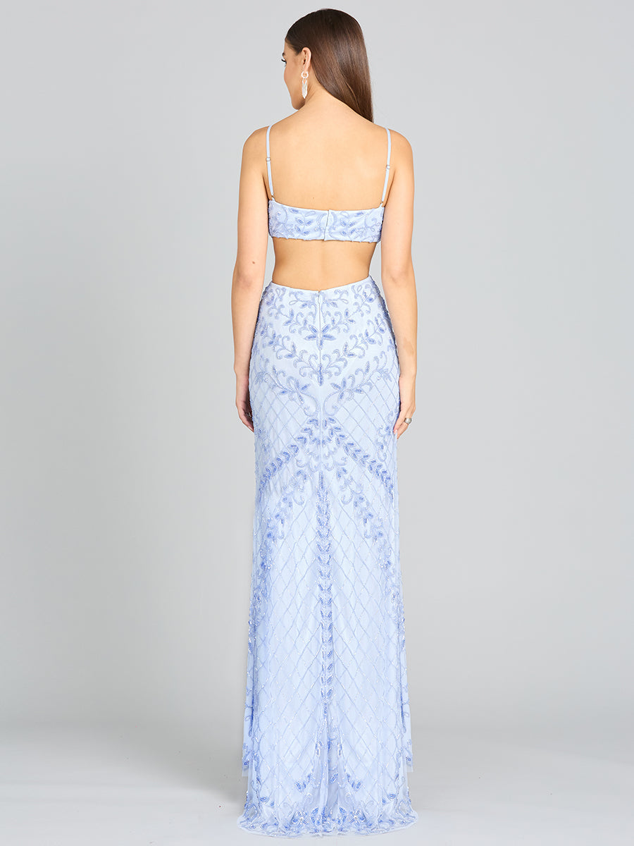 Prom Dresses Long Formal Beaded Prom Dress Periwinkle