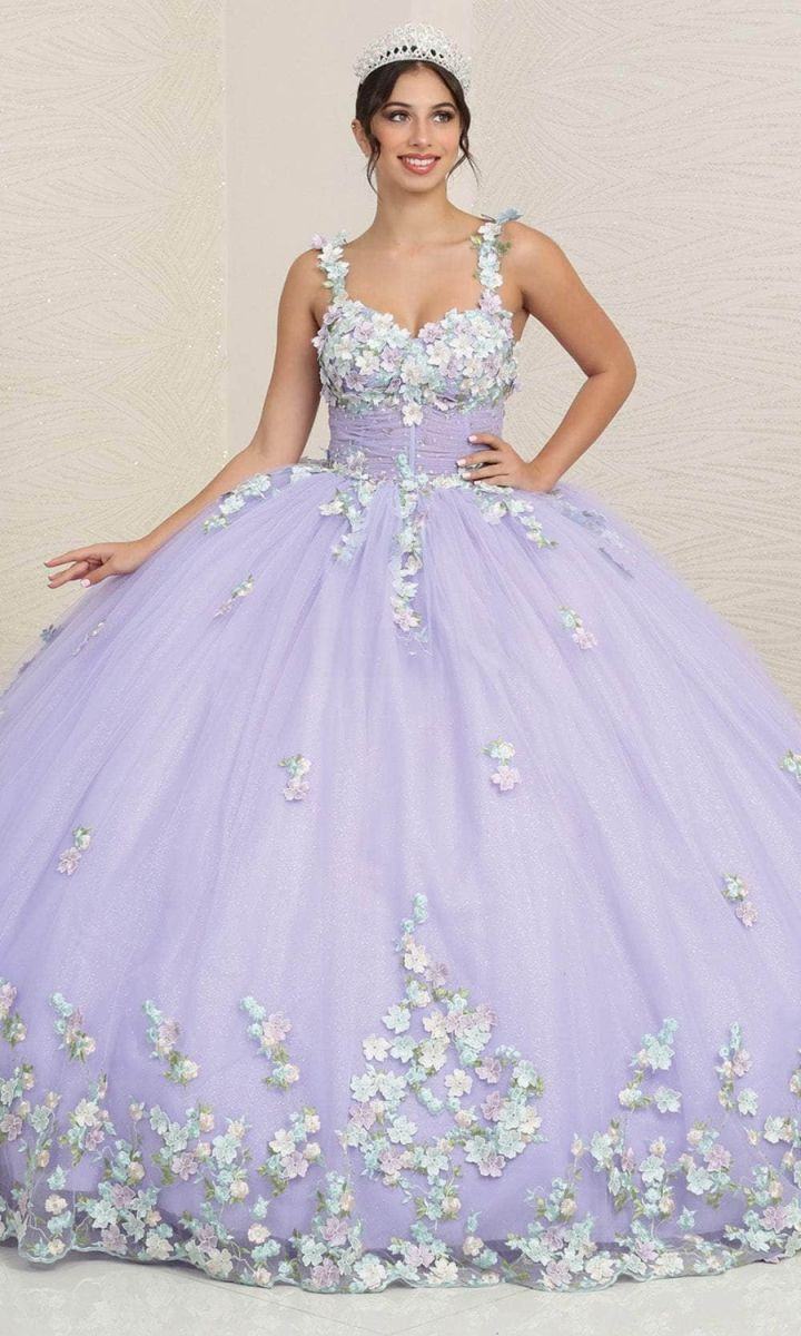 Sweetheart Floor-Length with Train Tulle Quinceañera Ball Gown May Queen LK249