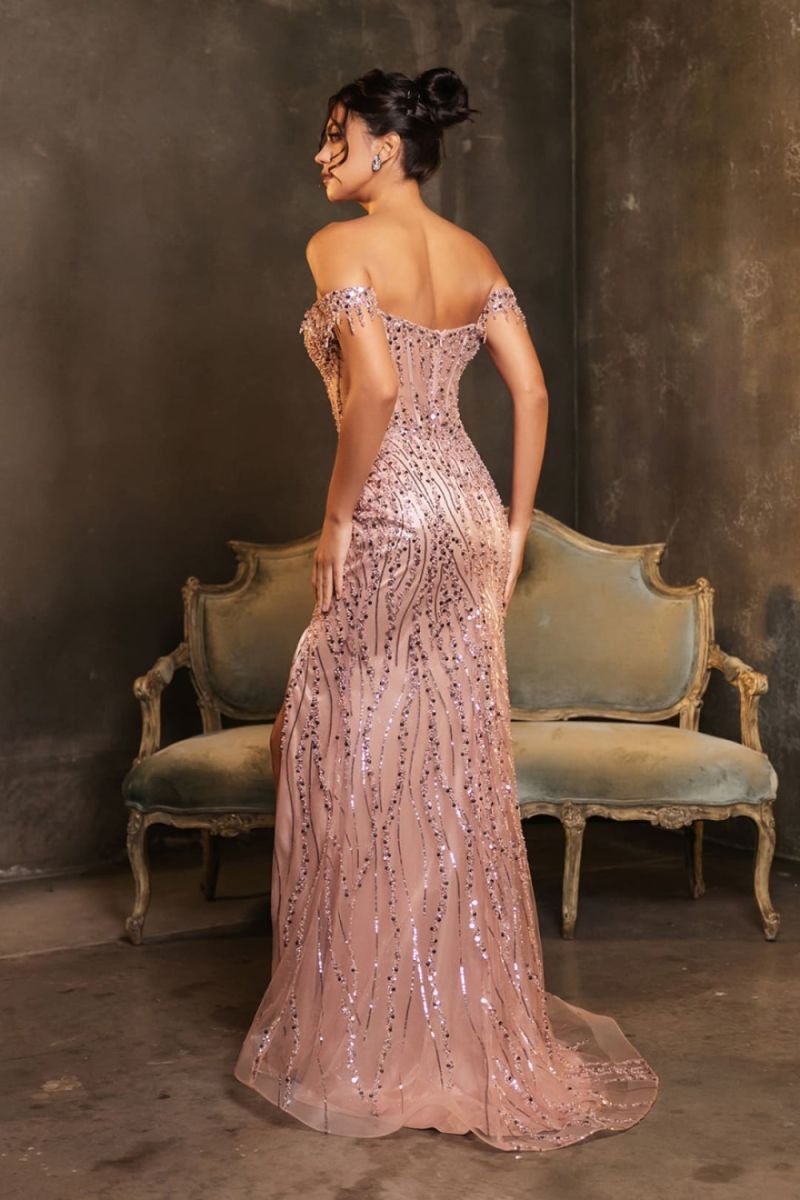 Sweetheart Floor-Length Sequin Prom Mermaid May Queen 2132