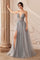 Andrea & Leo CDA0672 Sexy Long Prom Dress Smoky Blue
