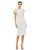 Cocktail Dresses Short Floral Sequin Beaded Cocktail Dress White