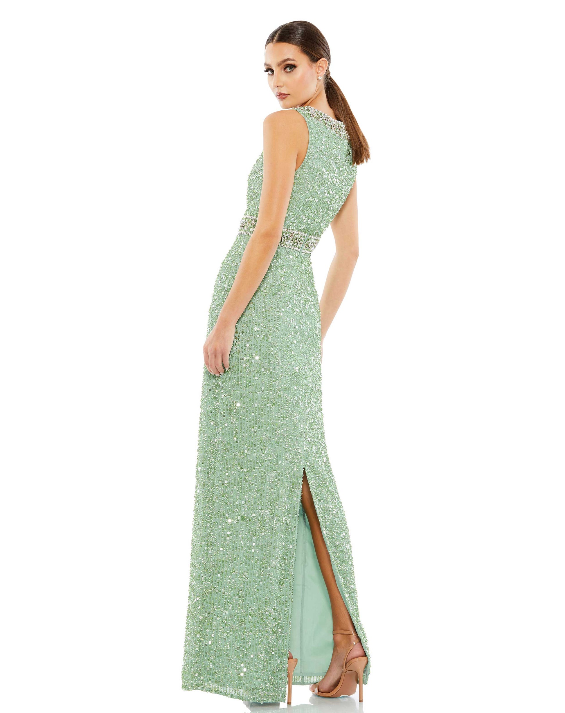 Mac Duggal A10839 Long Sequin Formal Prom Dress