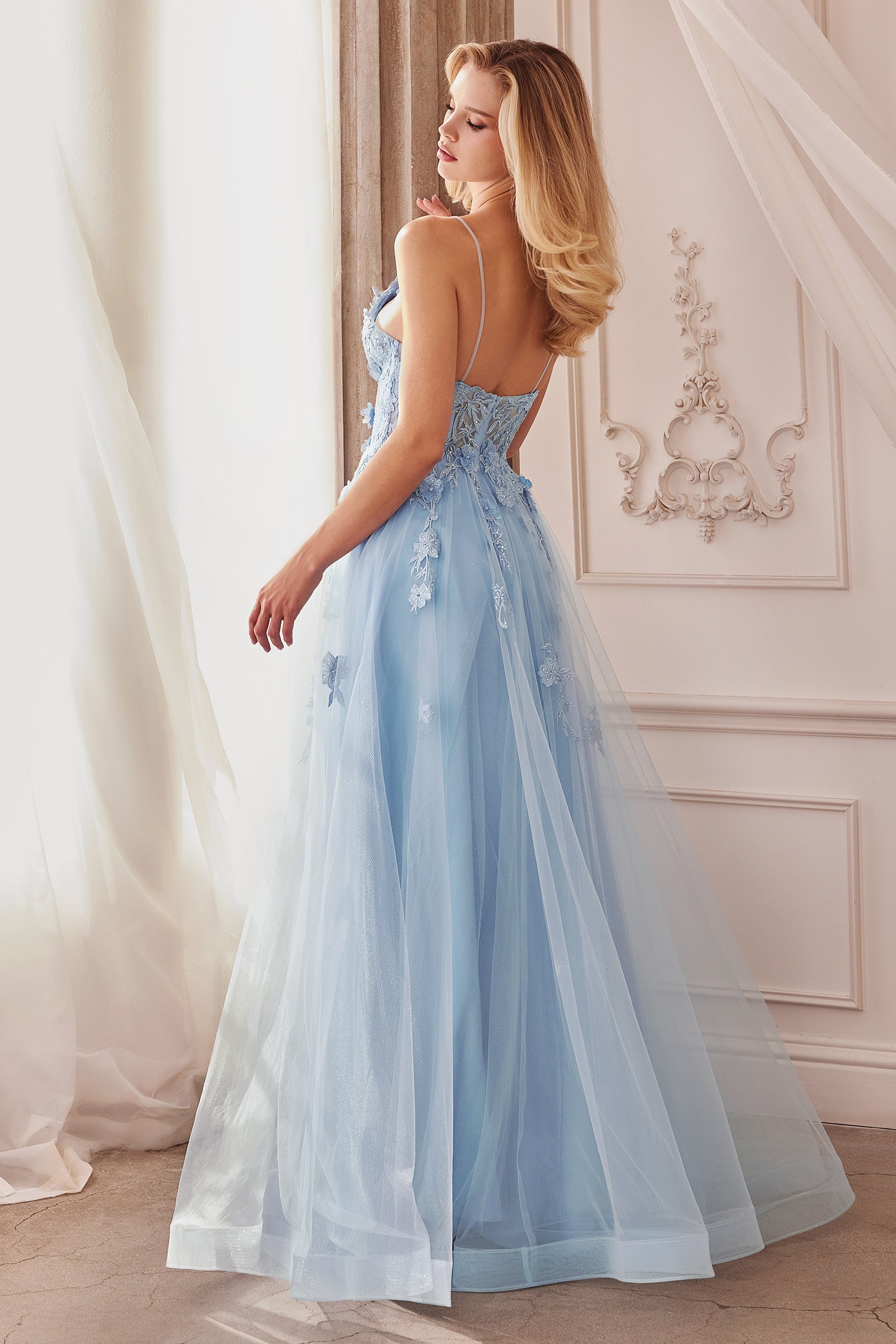 Andrea & Leo A1191 Spaghetti Strap Prom Gown