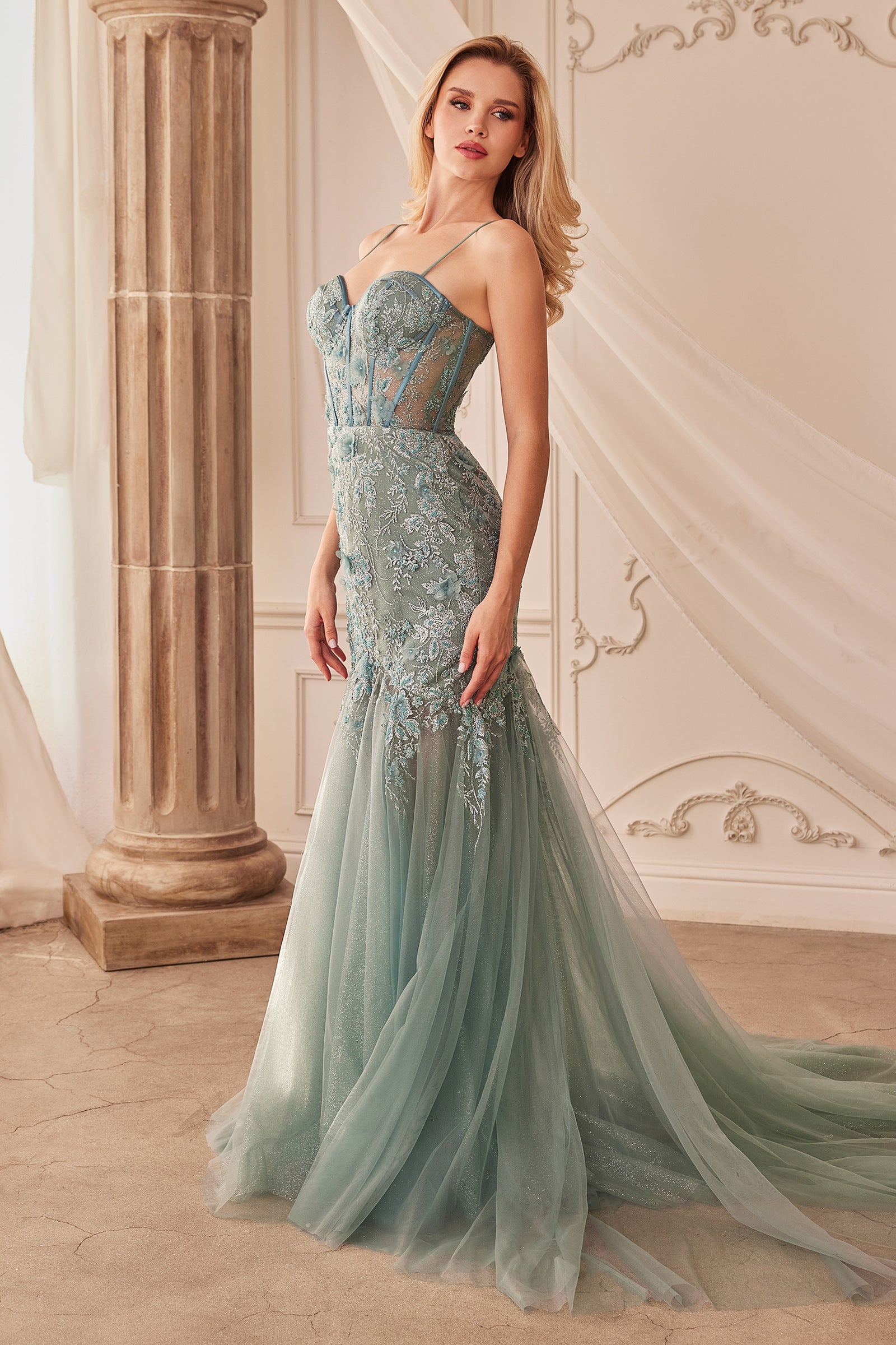 Andrea & Leo A1232 Long Mermaid Formal Prom Dress