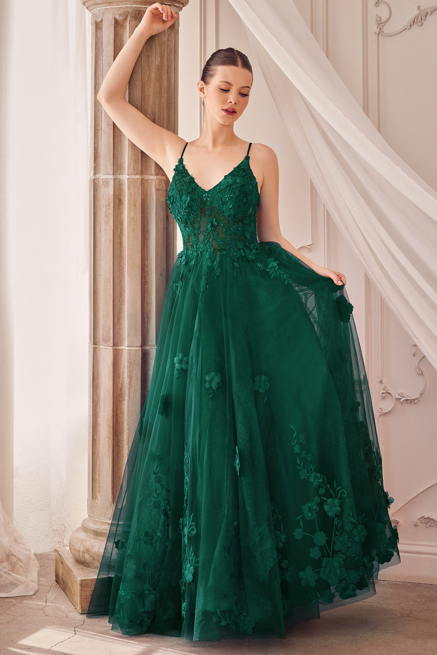Andrea & Leo A1326 Navy Prom Dress - Size 4