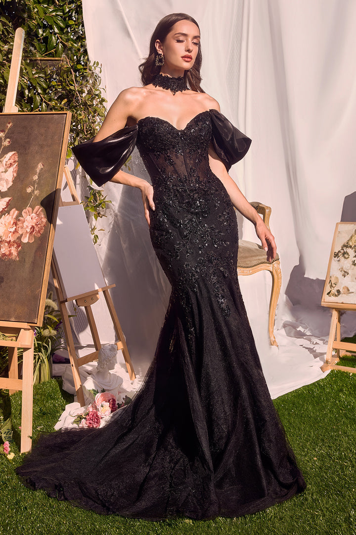 Prom Dresses Long Mermaid Formal Prom Dress Black