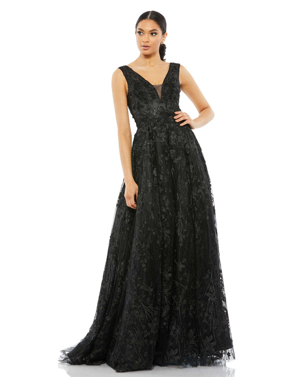 Beaded Long Formal Gown A Line Mac Duggal A20131