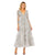 Cocktail Dresses Beaded Wrap Midi Dress Platinum