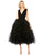 Cocktail Dresses Ruffle A Line Tea Length Gown Black