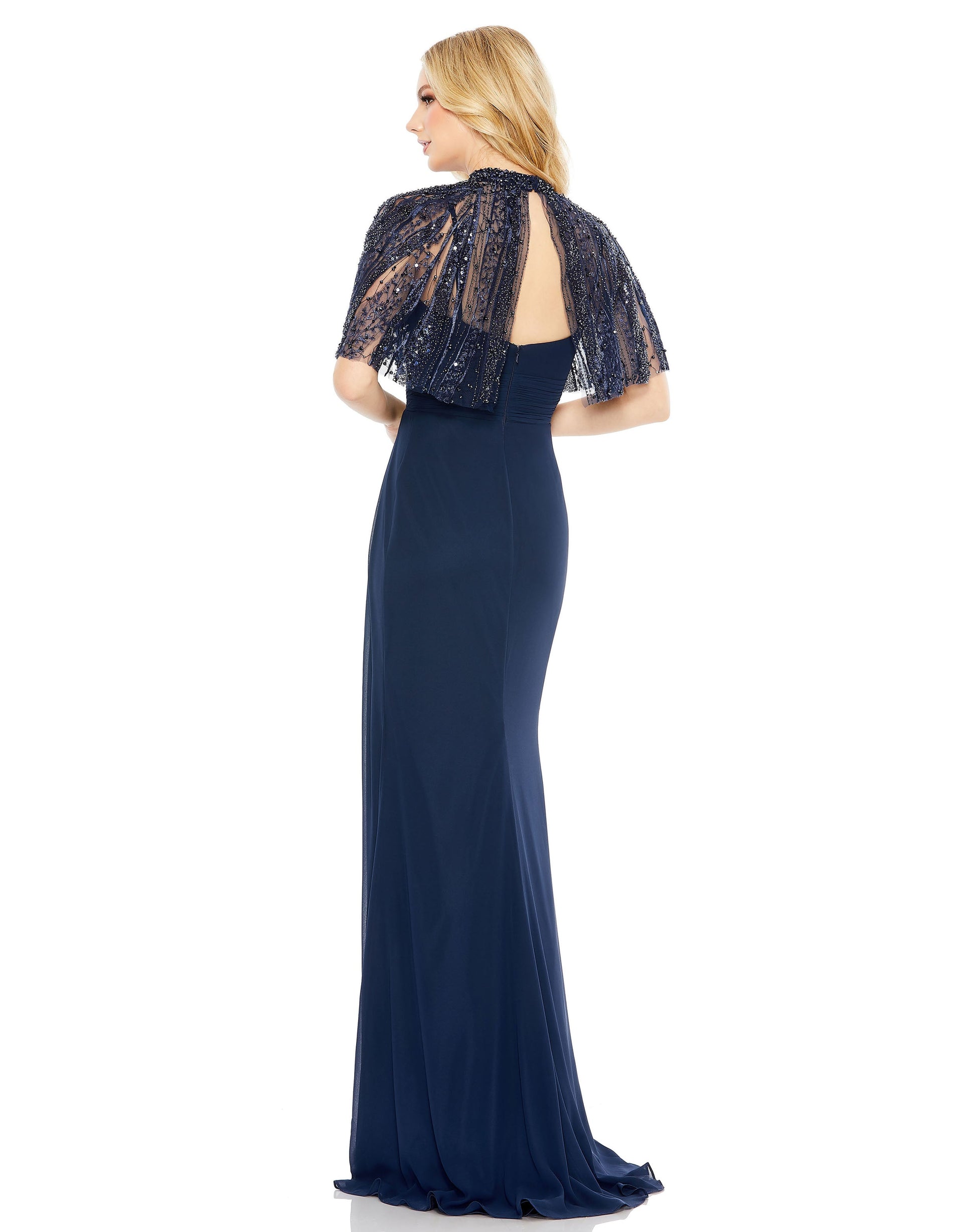 Mac Duggal A20467 Long Formal Cape Dress