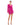 Cocktail Dresses Ruched Fitted Cocktail Short Mini Dress Hot Pink