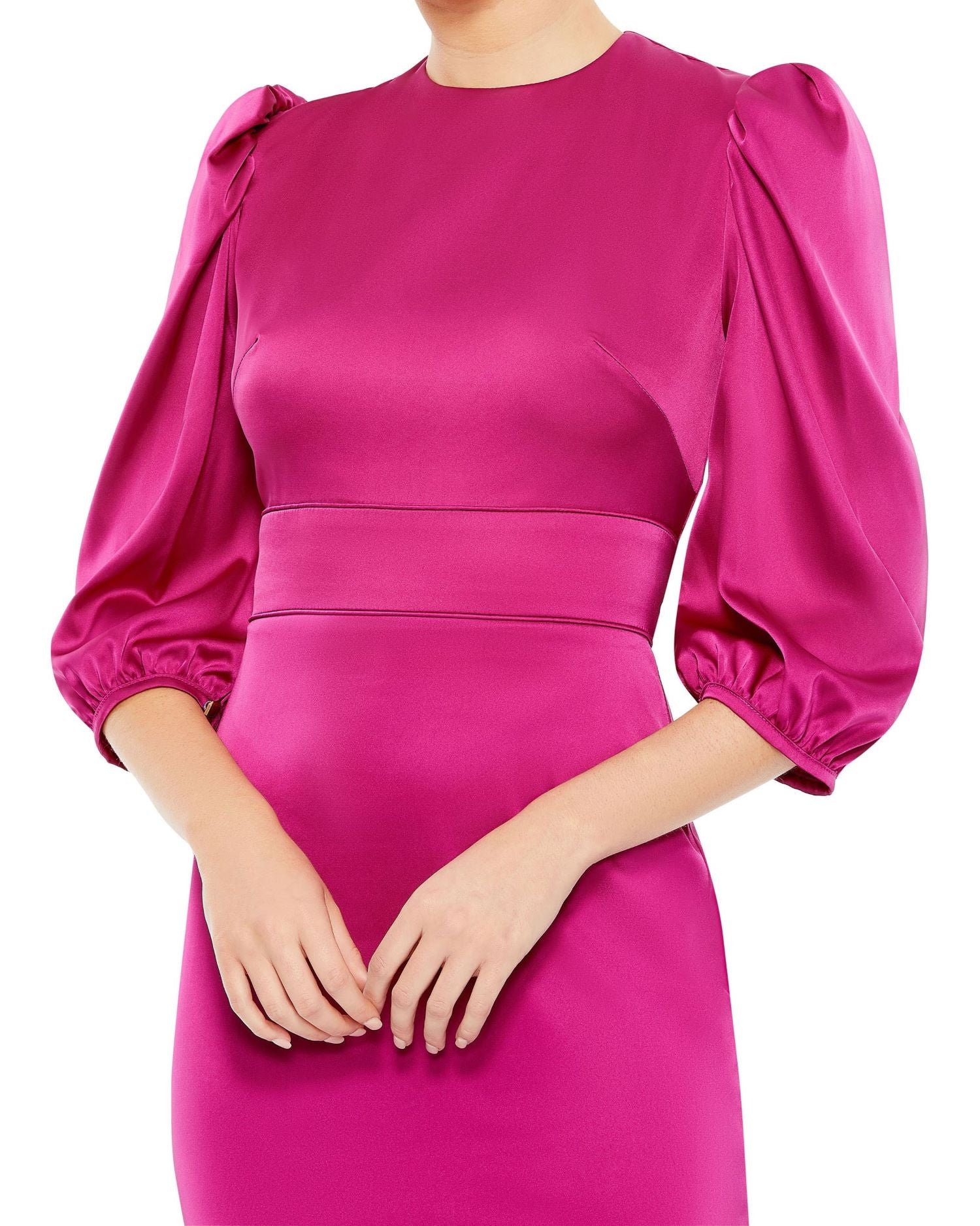 Mac Duggal A26927 Cocktail Metallic Midi Dress