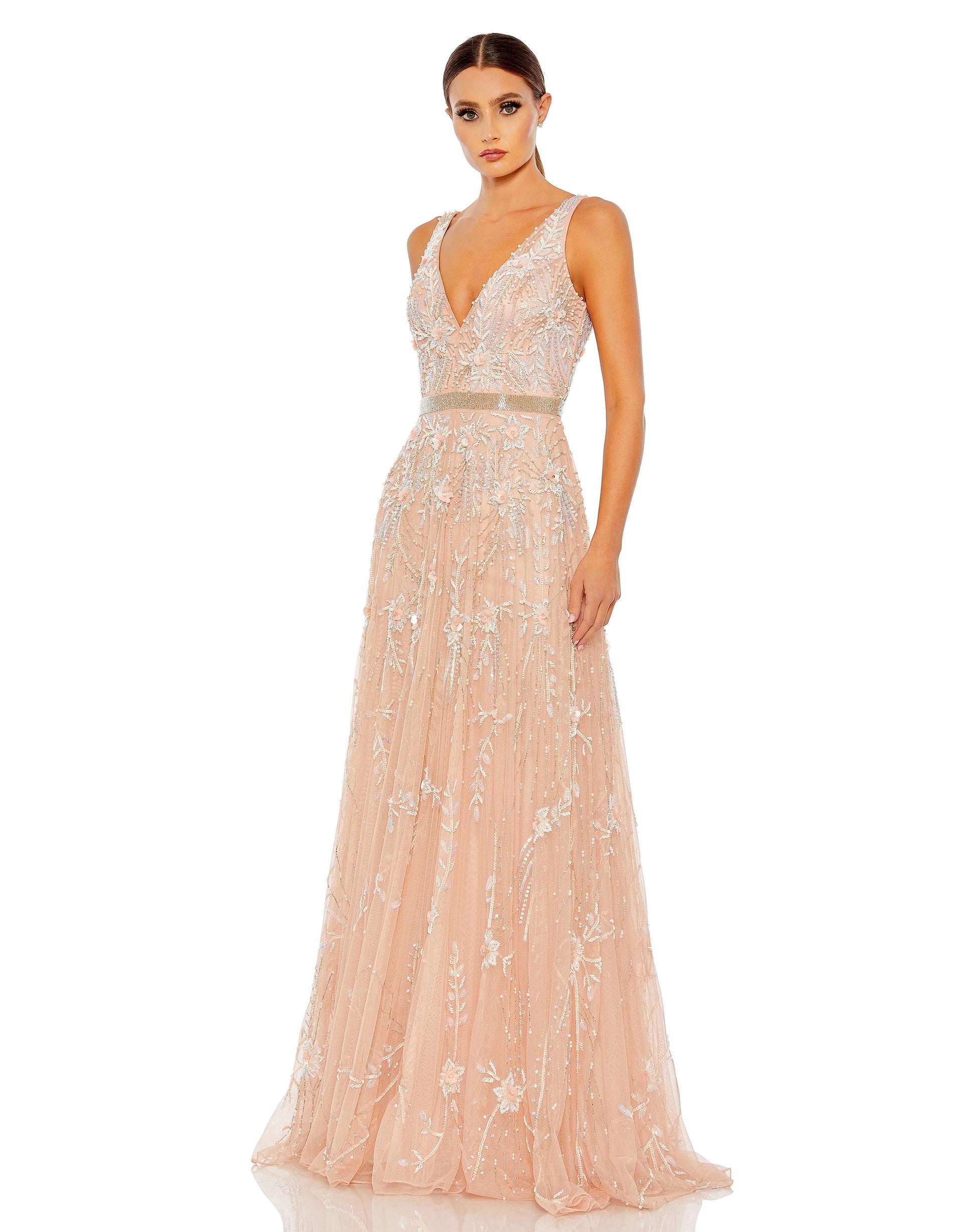 Mac Duggal A5215 Formal Long A Line Prom Gown