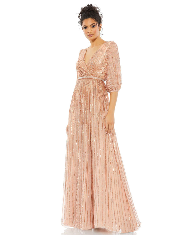 Long Formal Sequins Dress Sequins Formal Long Mac Duggal A5509