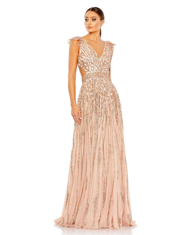 Formal Long Sequins A Line Prom Gown Sequins A Line Prom Long Mac Duggal A5682