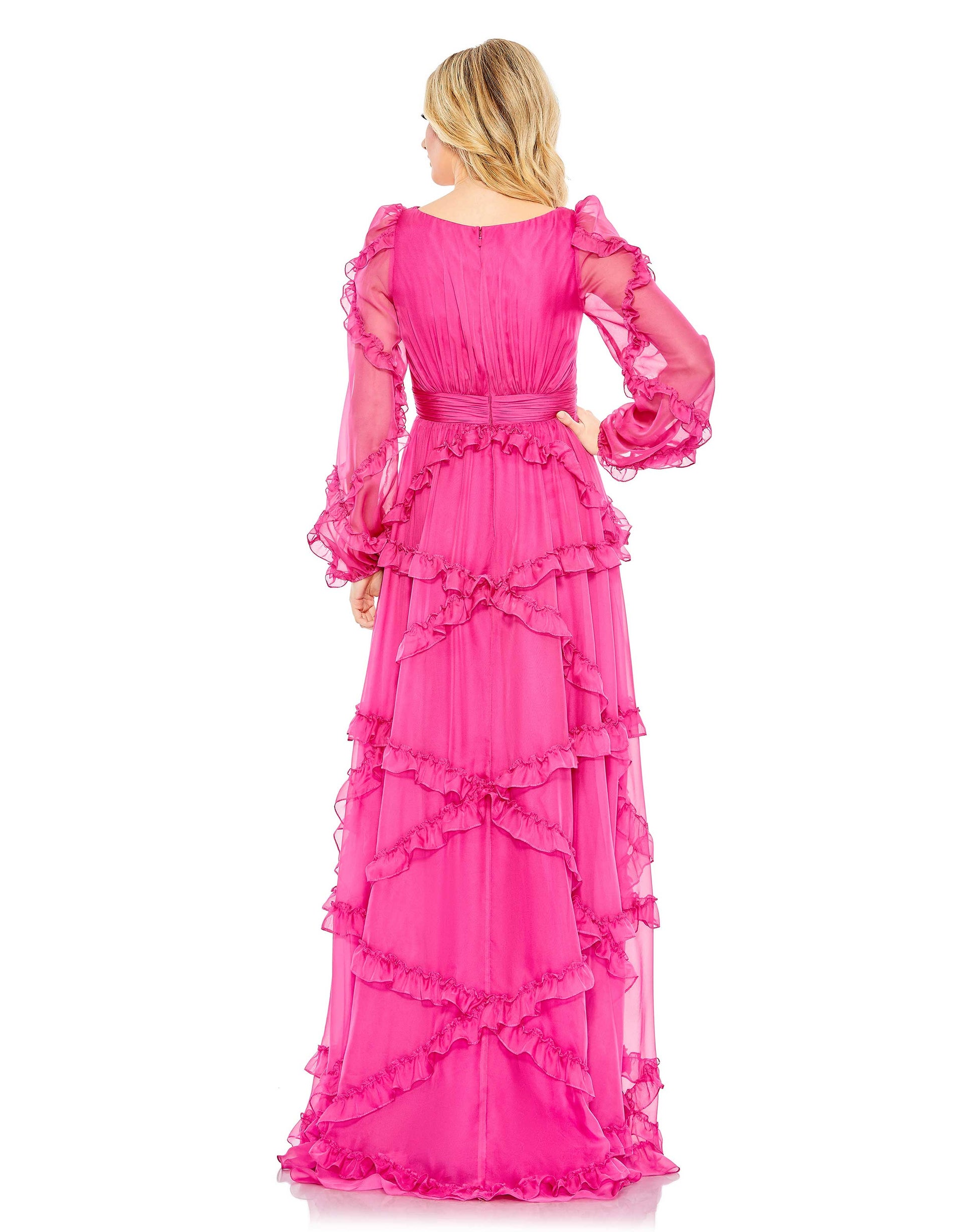 Mac Duggal A68223 Long Sleeve Formal Dress