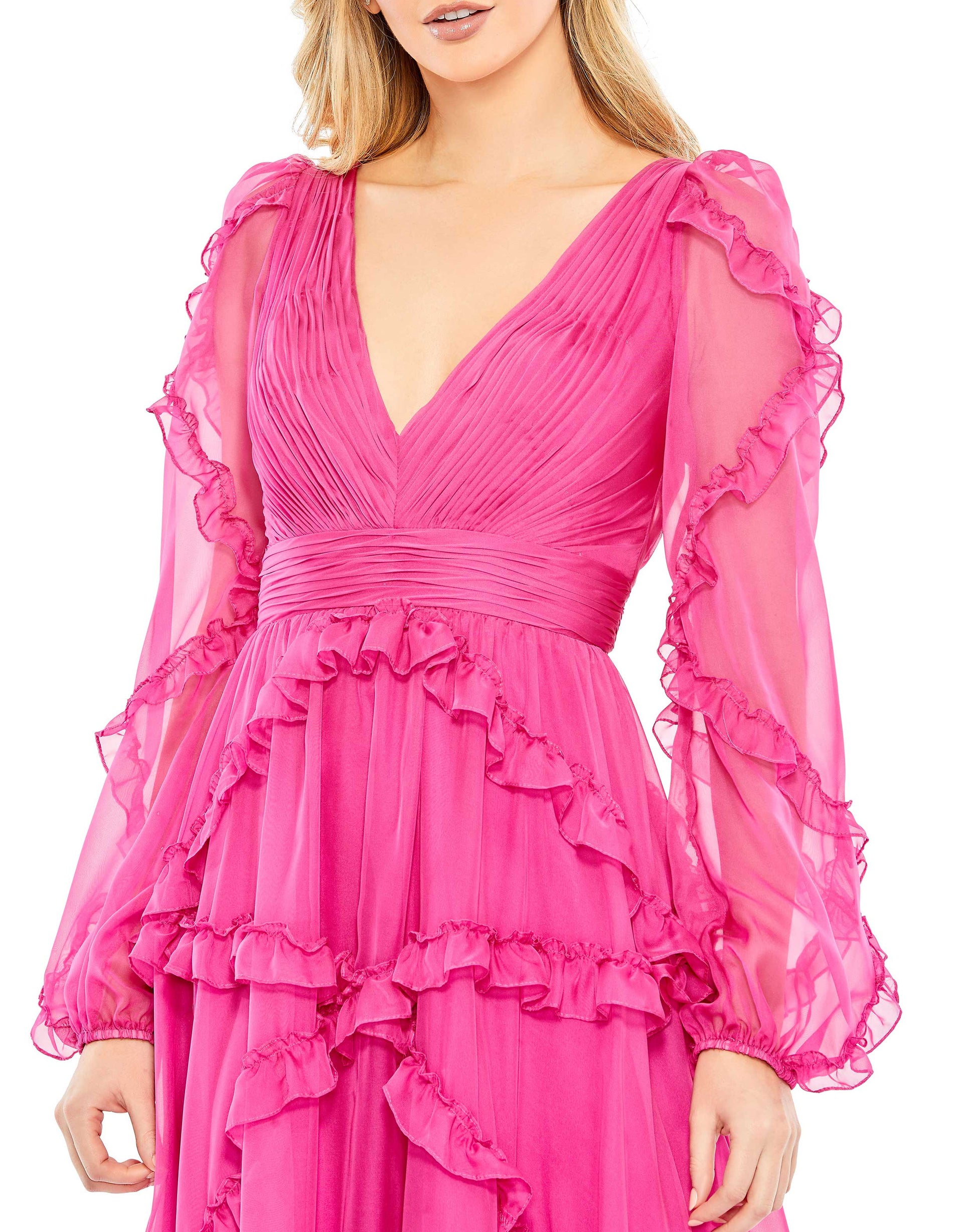 Mac Duggal A68223 Long Sleeve Formal Dress