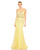 Formal Dresses Formal Long Sweep Train Gown Lemon