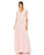 Formal Dresses Long Ruffle Tiered A Line Formal Gown Rose