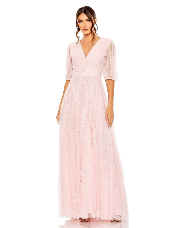 Long A Line Formal Dress A Line Formal Long Mac Duggal A8050