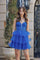 Cocktail Dresses Homecoming Short A Line Cocktail Dress Royal Blue