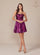 Cocktail Dresses Short Homecoming Metallic A Line Cocktail Dress Magenta
