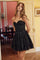 Cocktail Dresses A Line Homecoming Short Cocktail Sequin Dress Black
