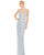 Formal Dresses Long Fitted Formal Beaded Dress Powder Blue