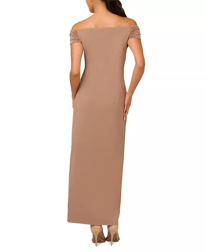 Adrianna Papell AD3D105691 Fitted Long Formal Evening Dress