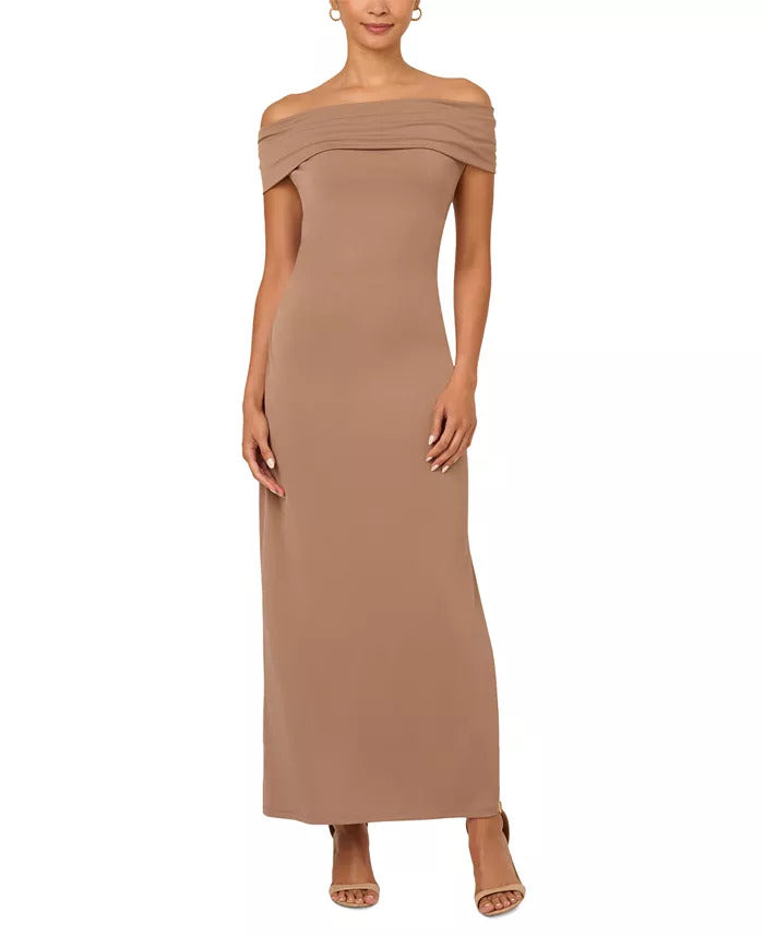 Adrianna Papell AD3D105691 Fitted Long Formal Evening Dress