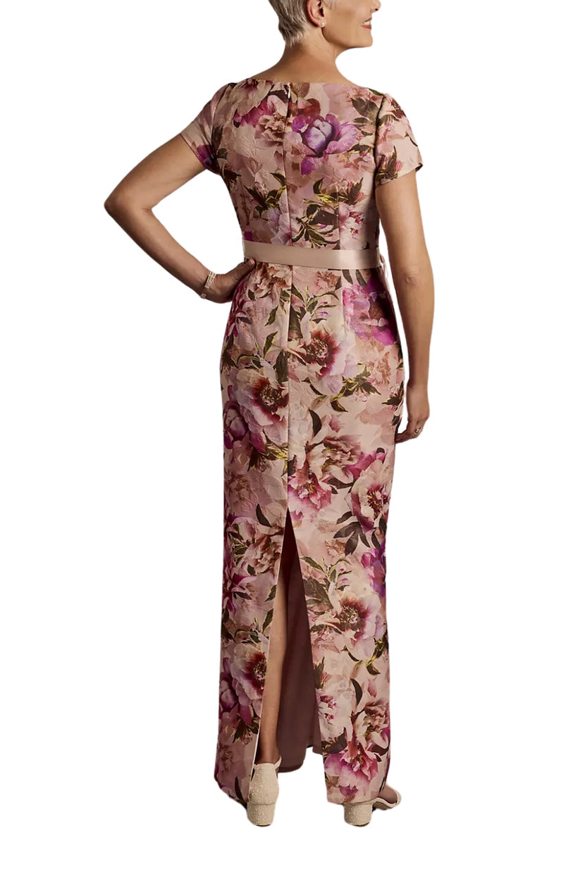 Adrianna Papell AD5E210989 Long Formal Floral Print Evening Dress