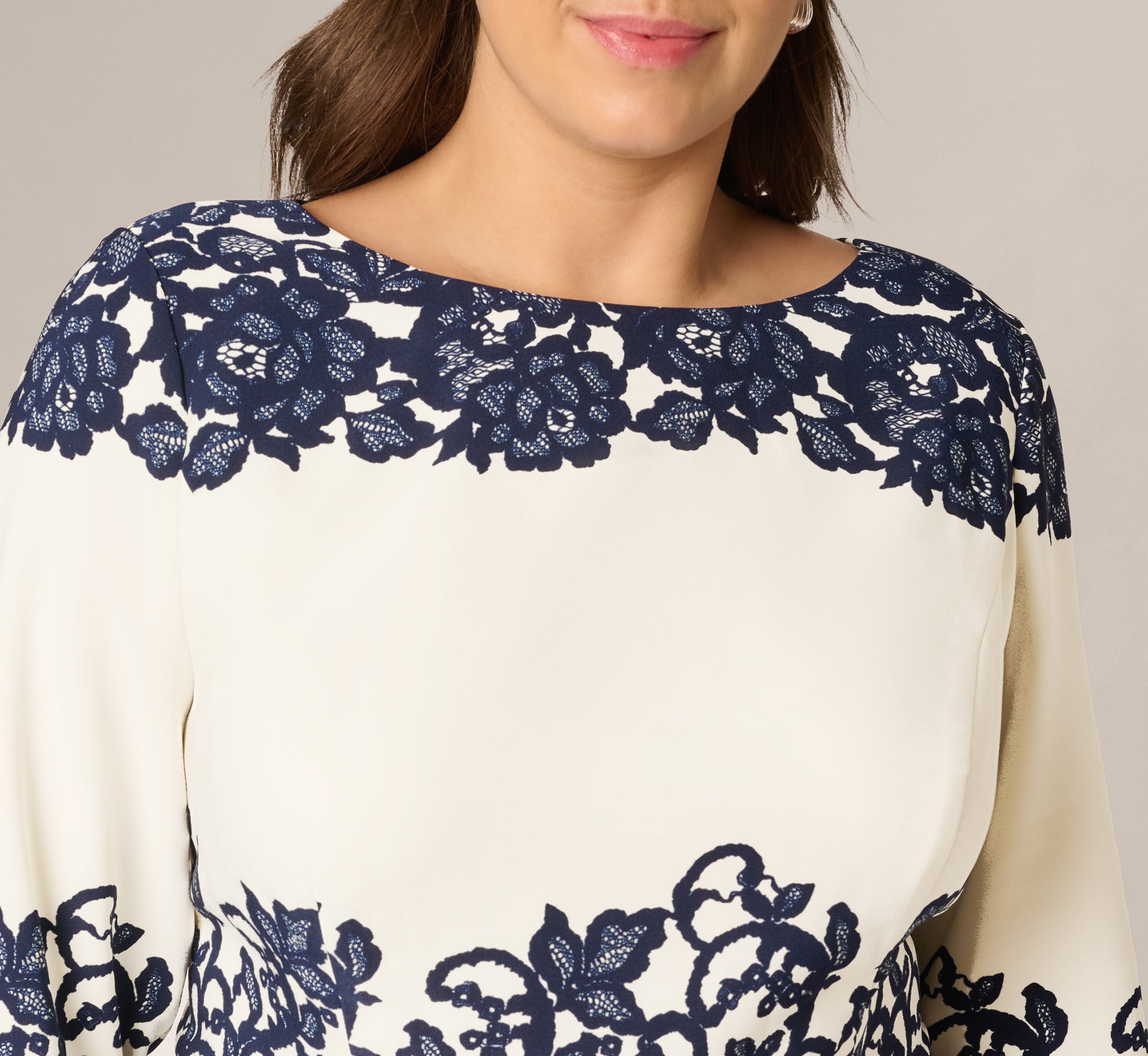 Adrianna Papell AP1D105223 Lace Short Cocktail Dress – The Dress Outlet