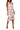 Cocktail Dresses Short Floral Print Cocktail Dress Ivory Pink Multi